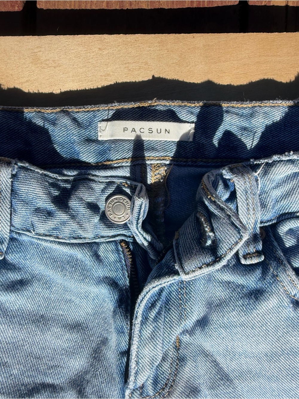 PacSun Light Blue High-Rise Wide Leg Jeans